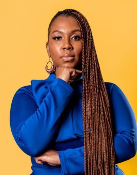 Global speaker discussing future trends in business